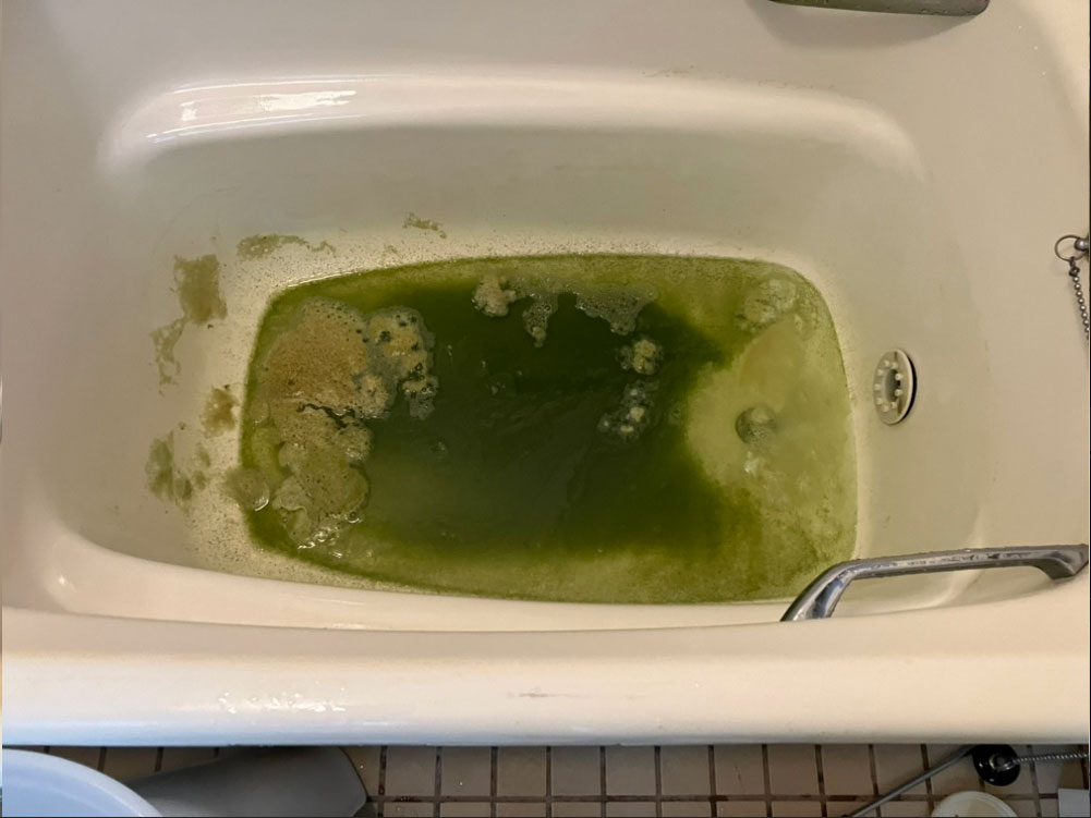 風呂釜洗浄すると出る汚れ
